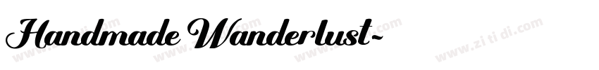 Handmade Wanderlust字体转换